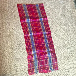 Liz Claiborne silk scarf plaid print